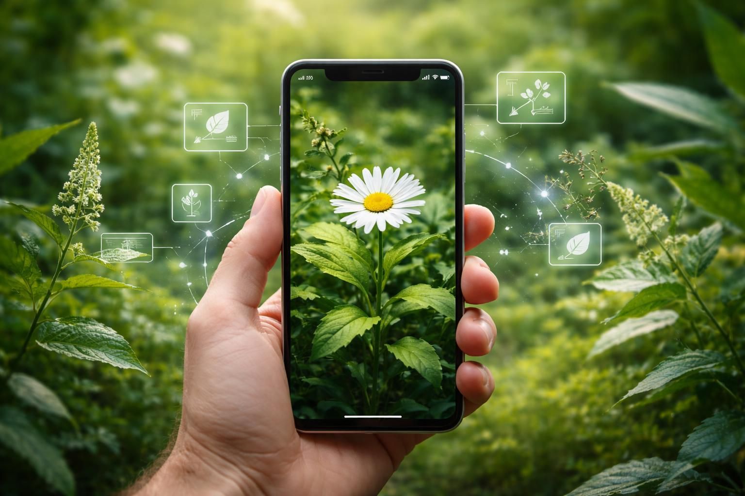découvrez comment l'application utilise la technologie pour identifier facilement les plantes grâce à la reconnaissance d'image et à une base de données botanique avancée.