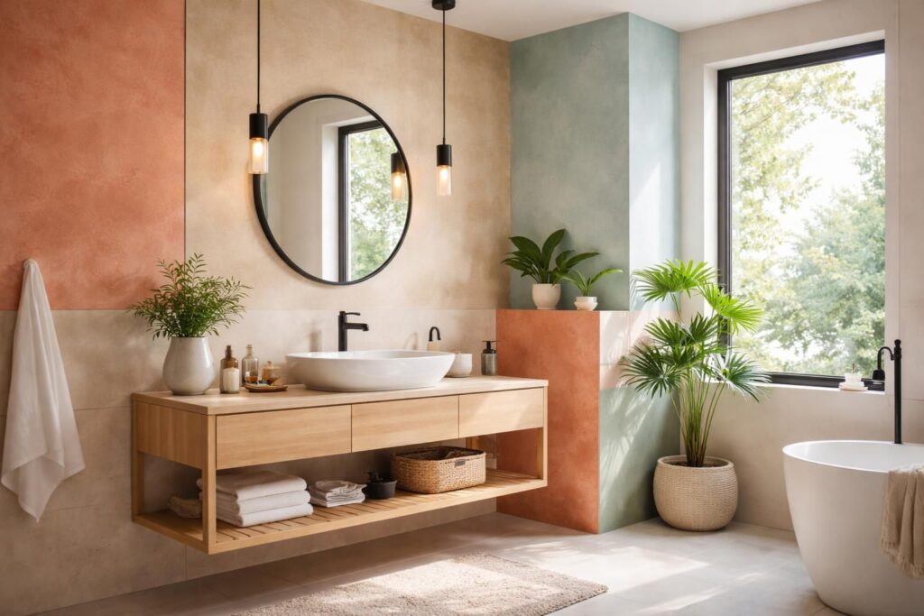 explorez les couleurs tendances de l'enduit à la chaux pour salle de bain en 2026 et apportez une touche naturelle et élégante à votre intérieur.