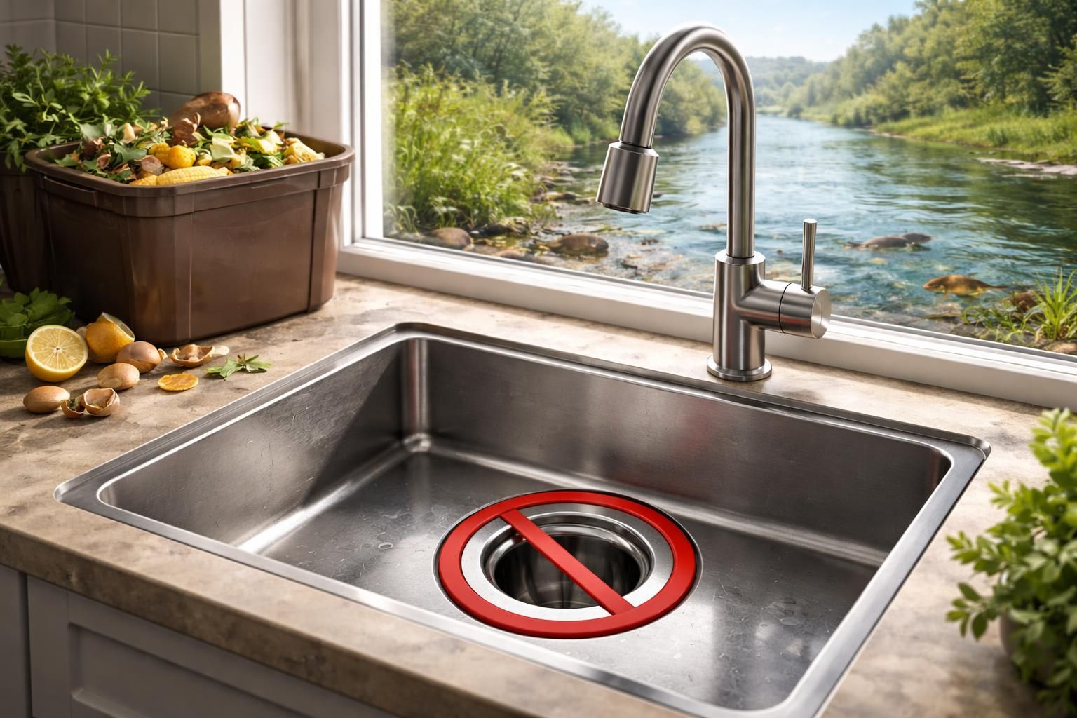 découvrez les conséquences environnementales de l'utilisation interdite des broyeurs d'évier en france et les raisons de cette réglementation stricte.