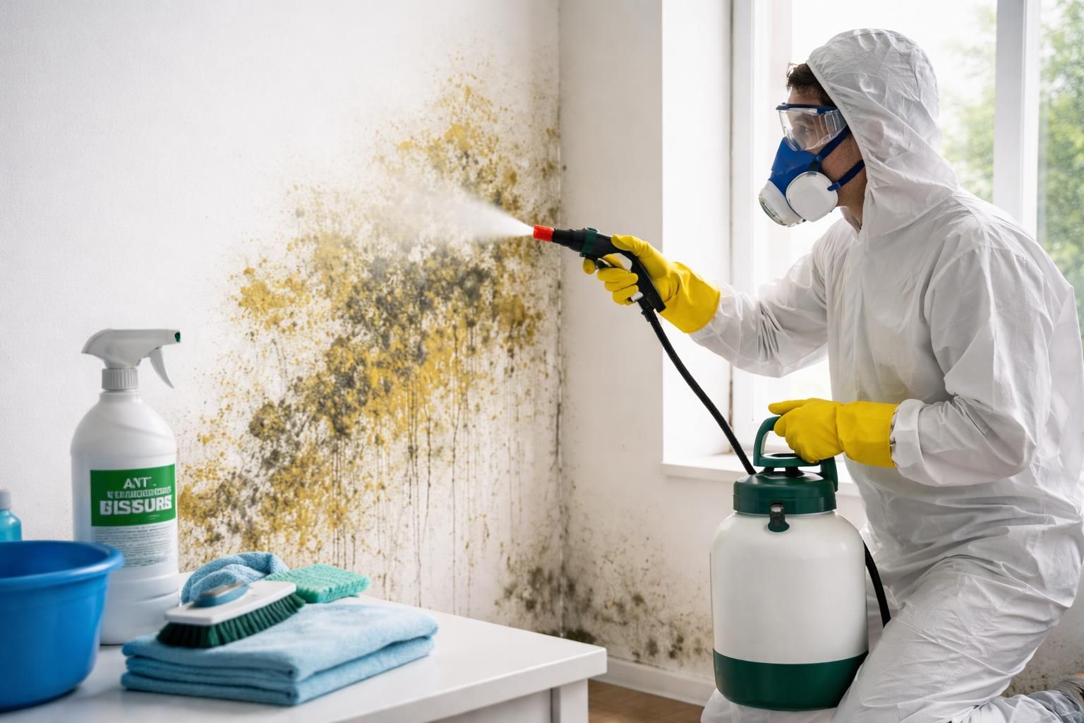 découvrez des méthodes efficaces pour éradiquer le danger des champignons et moisissures jaunes sur vos murs intérieurs, afin de protéger votre santé et votre habitation.