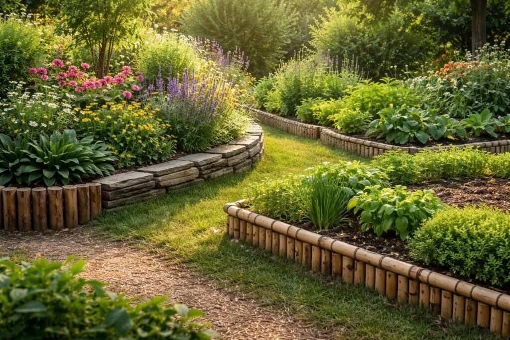 découvrez les plus belles façons naturelles de poser des bordures de jardin sans utiliser de béton pour un espace extérieur esthétique et écologique.
