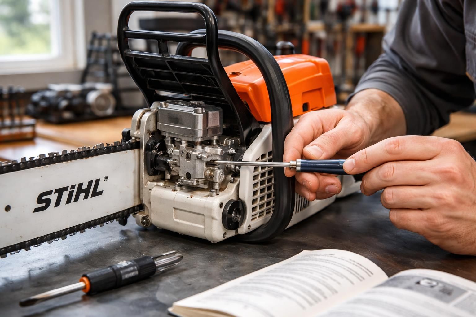 découvrez comment régler précisément la vis h et l du carburateur de votre tronçonneuse stihl grâce à notre guide essentiel, conçu pour optimiser les performances et la longévité de votre outil.