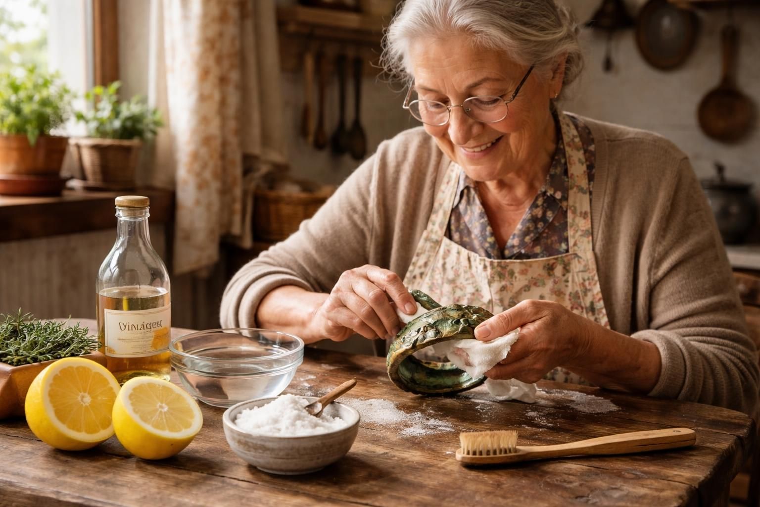 découvrez les astuces de grand-mère pour éliminer facilement le vert de gris et redonner éclat et propreté à vos objets en cuivre et laiton.