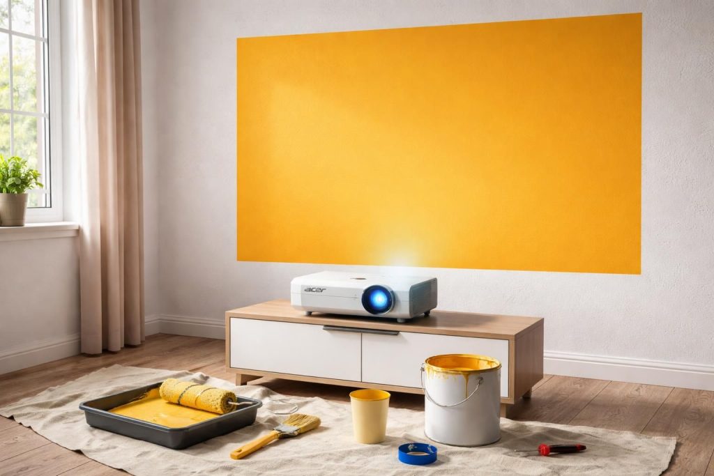 découvrez comment tester une couleur de peinture avec un vidéoprojecteur acer avant de peindre, pour choisir la teinte parfaite et éviter les erreurs.