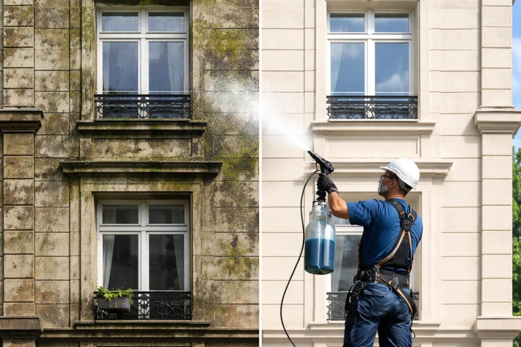 découvrez tout ce que vous devez savoir sur ce produit miracle pour nettoyer efficacement les façades et redonner éclat et propreté à votre maison.