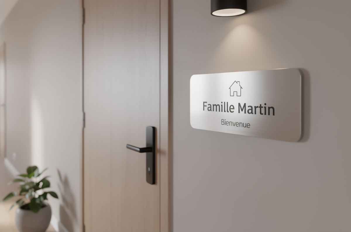 idées plaques de porte