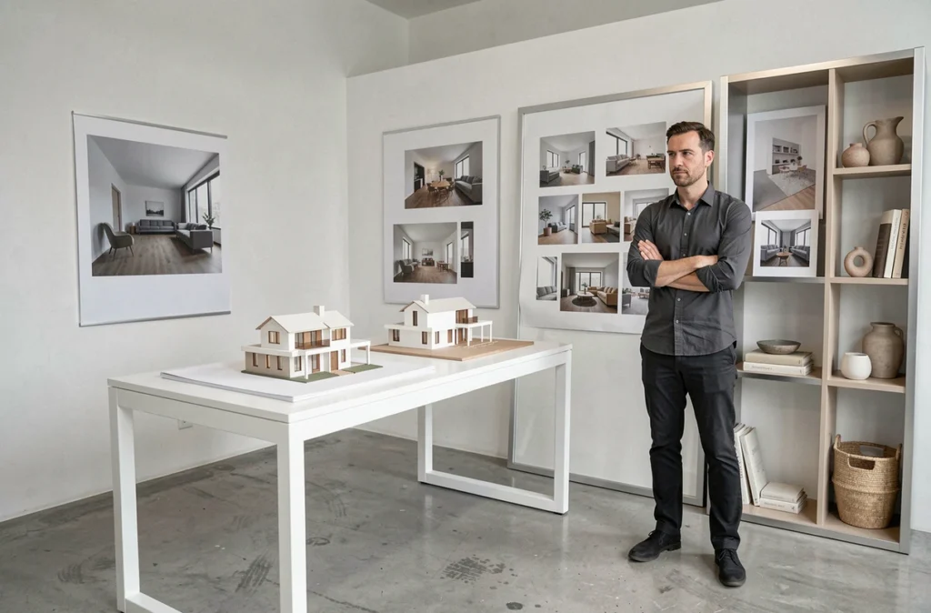 Studio M Décoration à Questembert avec espace de conception contemporain et visuels de projets d'intérieur